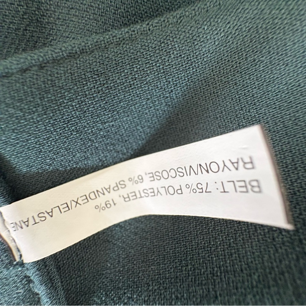 Banana Republic Teal Belted Mini Skirt Sz 4 | Structured‎ Workwear Office - Picture 9 of 10